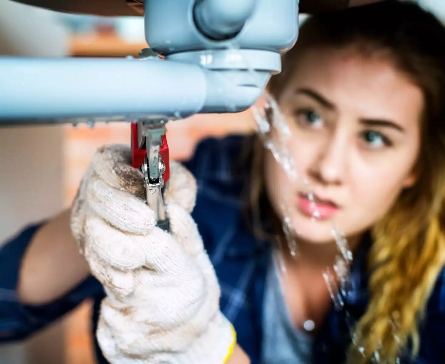 Let's say the pipes in your house have burst, what's the first thing you do?